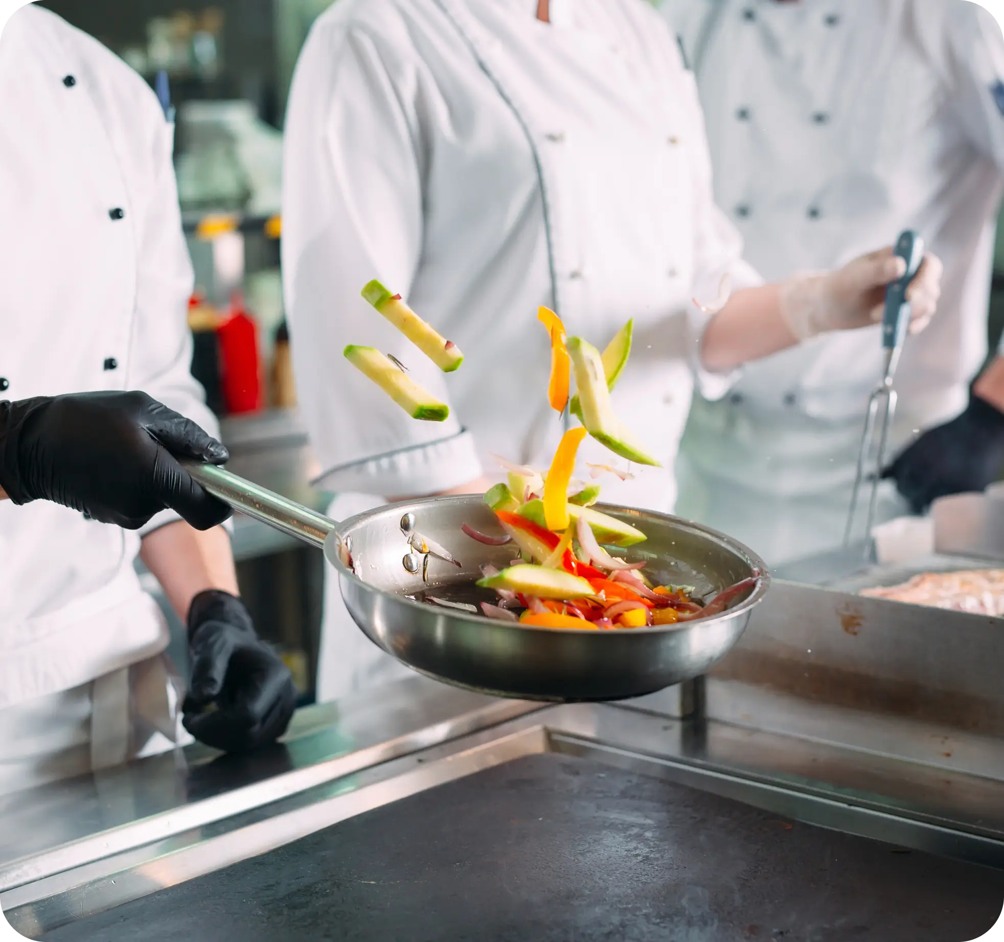 Kitchen with chef image